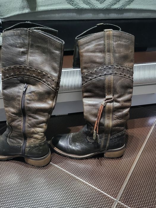 Дамски ботуши естествена кожа