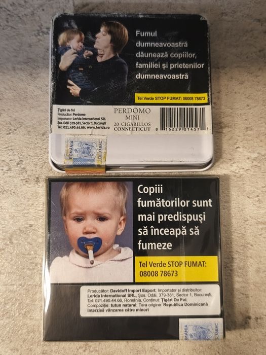 Tigari de foi mini cigarillos Davidoff si Perdomo