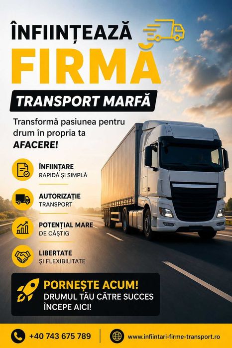 Licență & Copii Conforme pentru Transport Marfă & Persoane - Manager Transport Colaborare