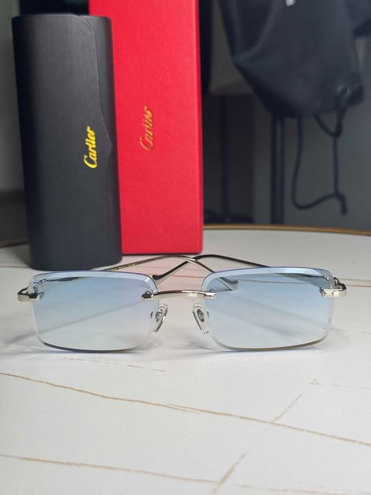 Ochelari Cartier Rimeless SIlver-Blue 15% reducere