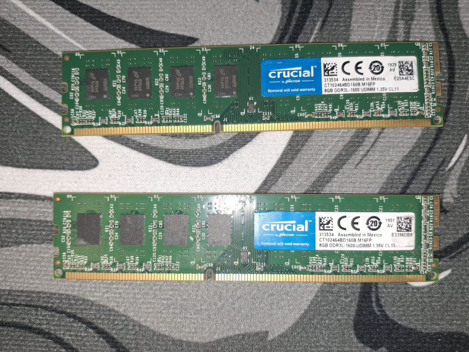 Продавам рам памет 16 gb 8×2 DDR3