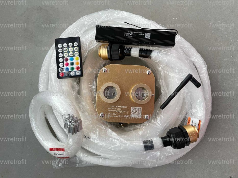 KIT Premium 20W RGBW Starlight TWINKLE Plafon instelat cu efect Meteor