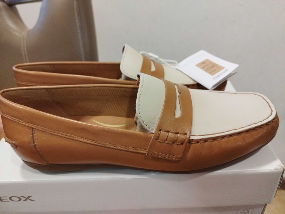 Нови дамски мокасини Geox,ном.38. 89 евро