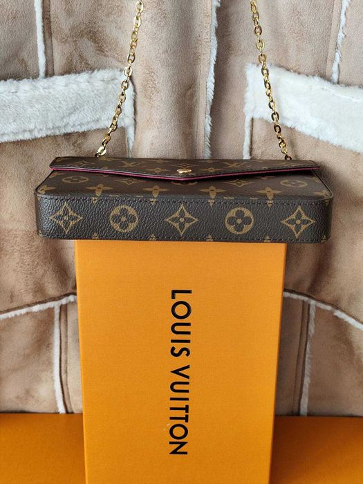 LOUIS VUITTON Дамска чанта Chain Pochette Félicie Monogram