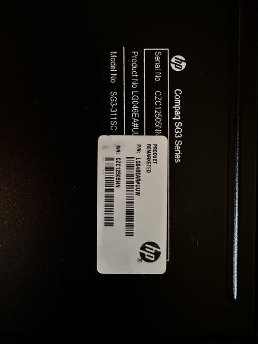 PC/Unitate Compaq SG3