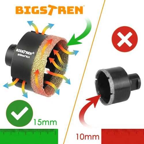 Диамантени Боркорони за Плочки Фаянс Теракот Гранитогрес Бетон Камък