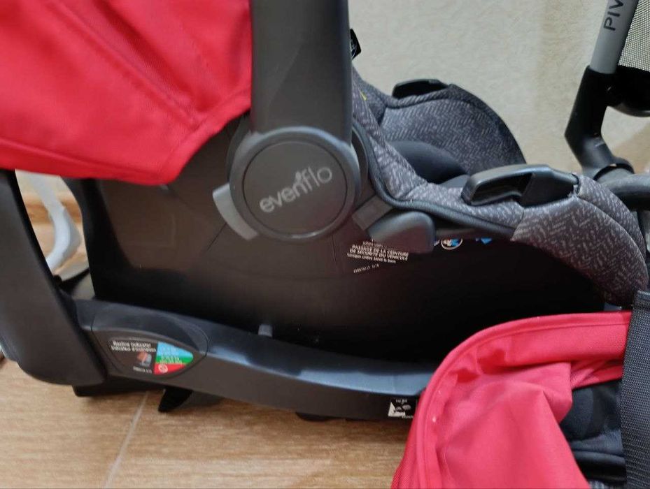 Evenflo комплект коляски и автокресла Б/У с коробкой