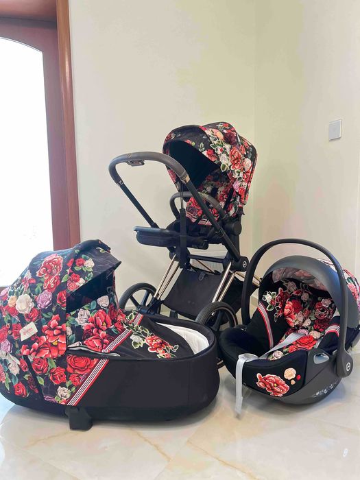 Бебешка количка Cybex fashion spring blossom dark комплект.