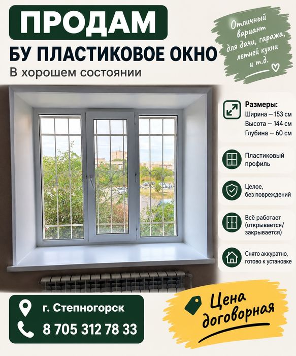 Окно пластиковое цена договорная