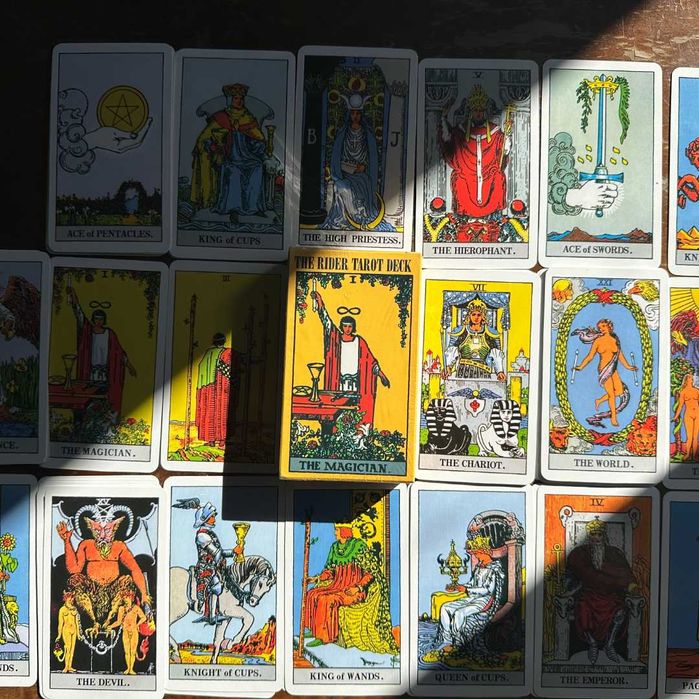 Cărți Tarot Originale - Rider Waite®, Noi, Sigilat + Sac Catifea Cadou