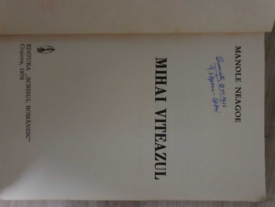 Carte Mihai Viteazu ,veche ,rara