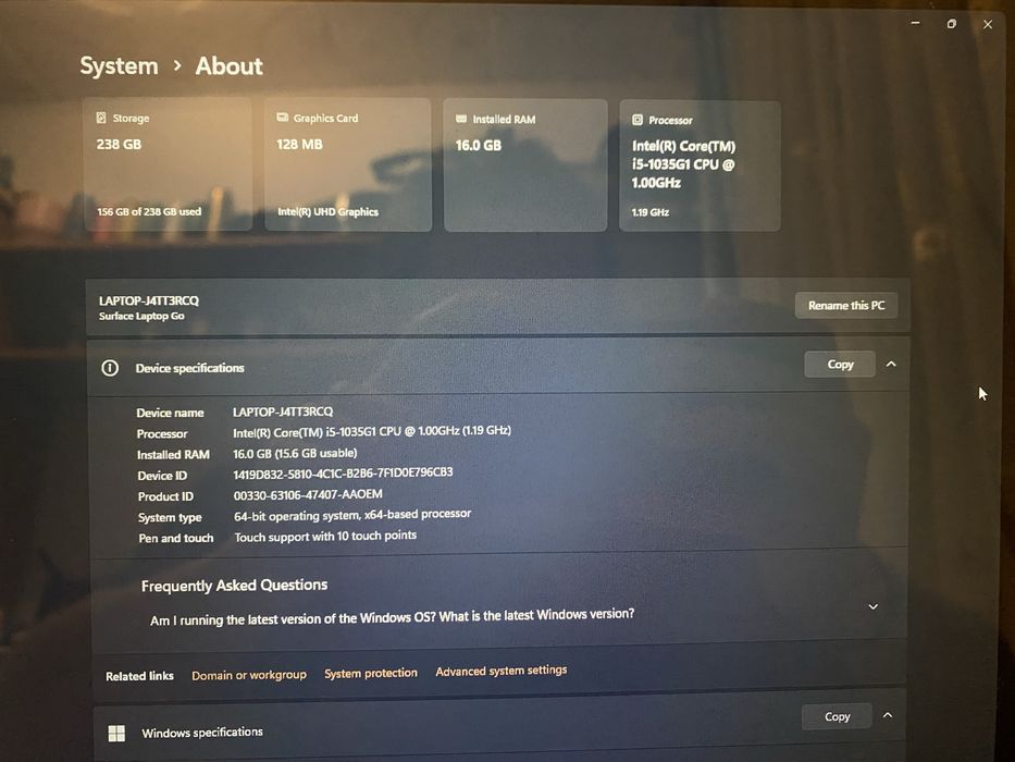 Microsoft Surface Laptop Go 3, impecabil