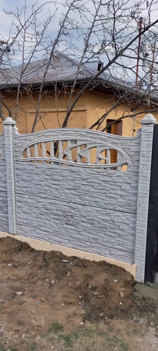 Gard din placi de beton industrial aditivat ciment r52
