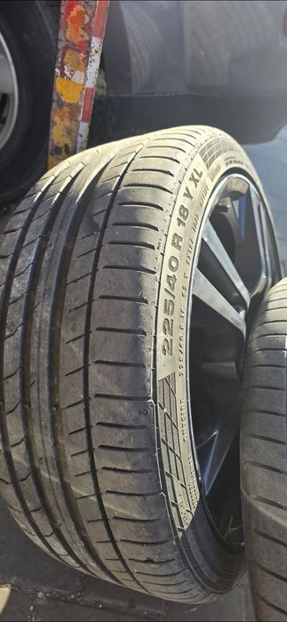 Jante 5×112 r18 anvelope vară 4 buc