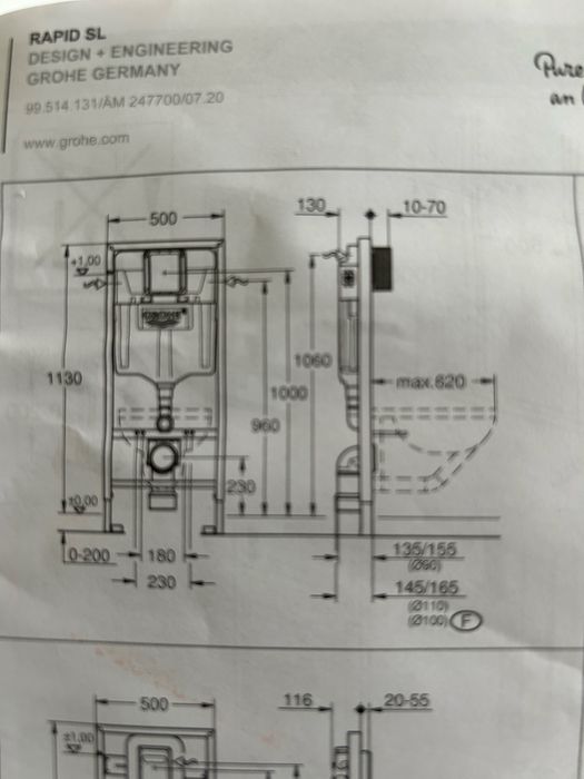 Крепежни планки за структура за вграждане GROHE