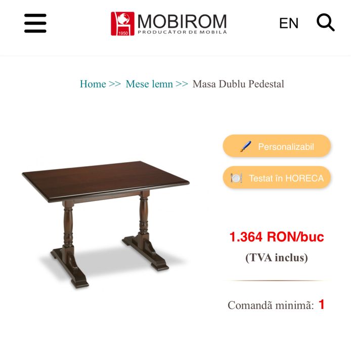 Vand 13 mese lemn masiv pt restaurant, bar, terasa, bistro