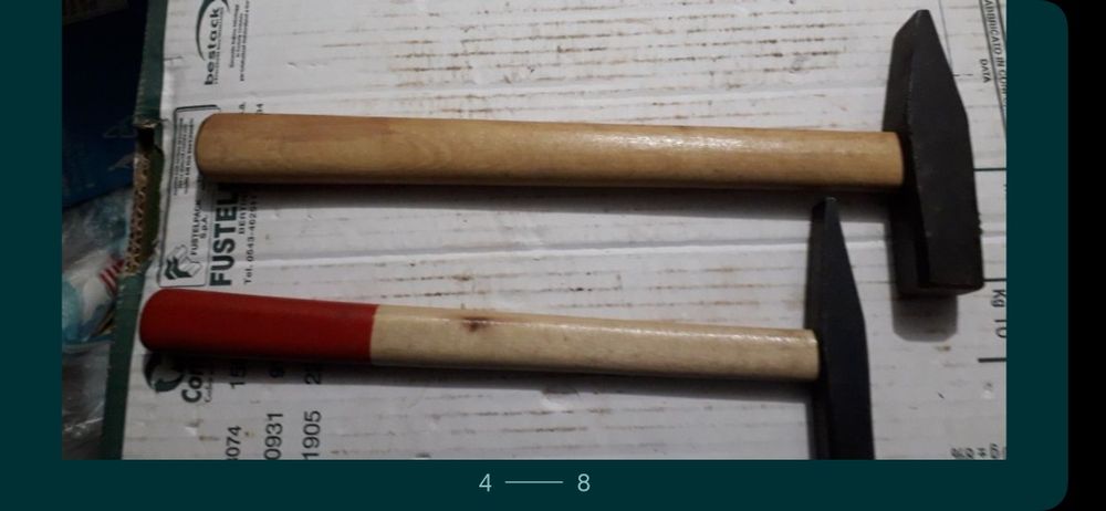 Vand de marimi diferite plus coada de rezerva ciocane de la 200gr.-5kg