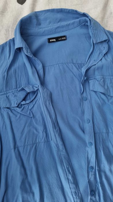 Дамска синя риза