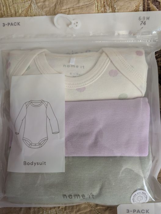 НОВИ боди -та дълъг ръкав Name it, H&M - 74 - 80 - 86
