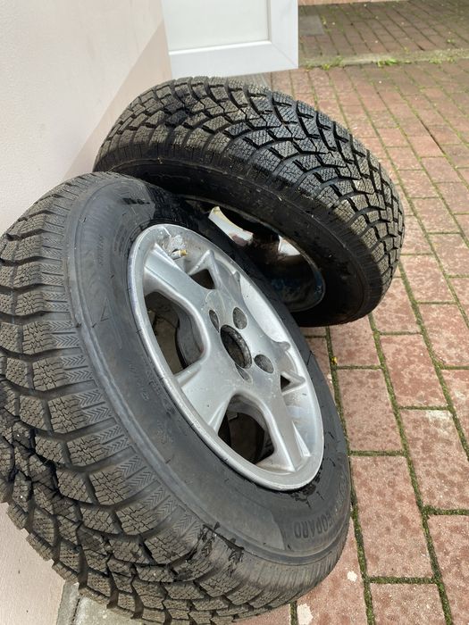 Jante de aluminiu + cauciucuri (noi) Dacia Solenza/supernova 165/70R13