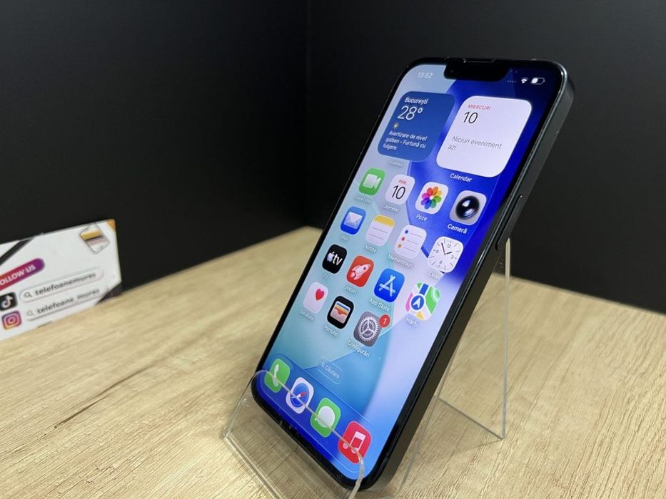 iPhone 14 128Gb Midnight Second-Hand 3 ani garanție, Telefoane Mures
