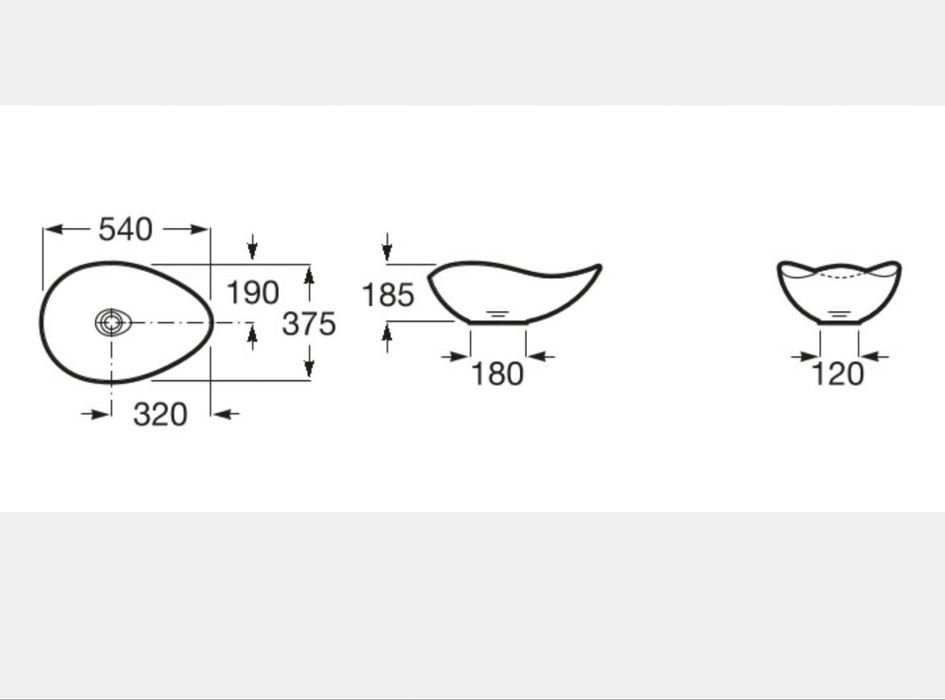 Умивалник върху плот (Roca)