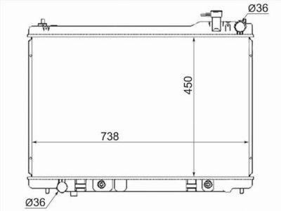 Радиатор  Infiniti Fx 35