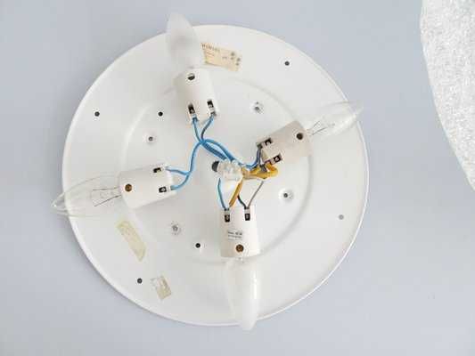 Plafoniera Honsel cristal ice glass design scandinav anii 1970