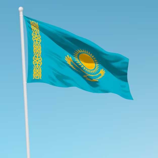 Флаг Республики Казахстан
