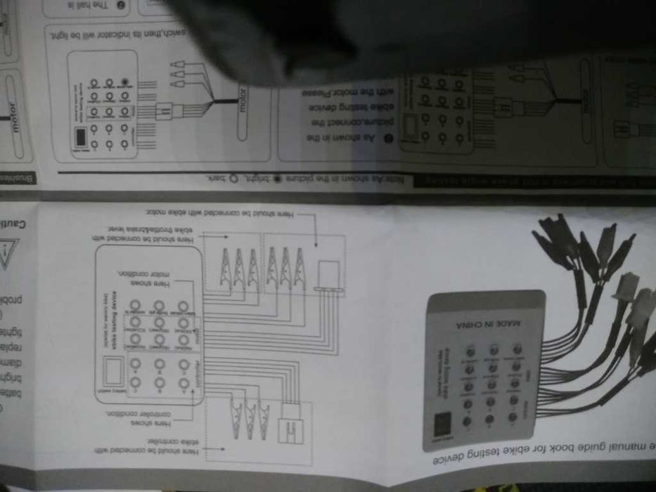 Тестер, прибор для проверки электроники электровелосипеда,  самоката