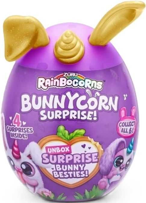 Плюшена играчка Зайче Bon Bon с изненади Zuru Rainbocorns