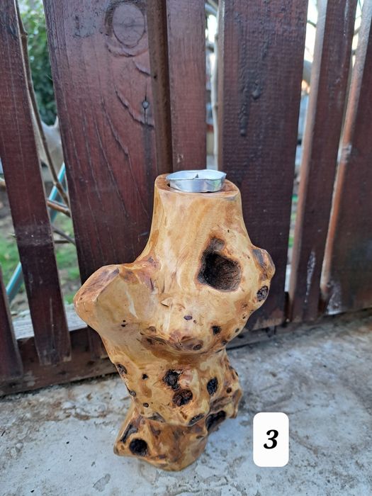 Дървени изделия плата, купи, свещници, дъски