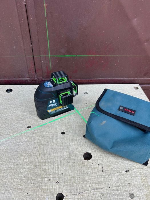 Nivela laser 360° Bosch GLL 3-80 G raza verde