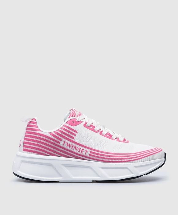 Кецове/маратонки Twinset размер 38,40,бяло с розово, нови с кутия!