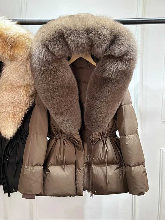 Дамско Яке Естествен Косъм NL СAP BRW