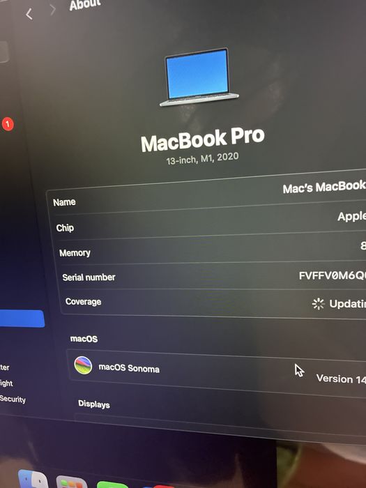 Macbook pro 13 m1 A2338
