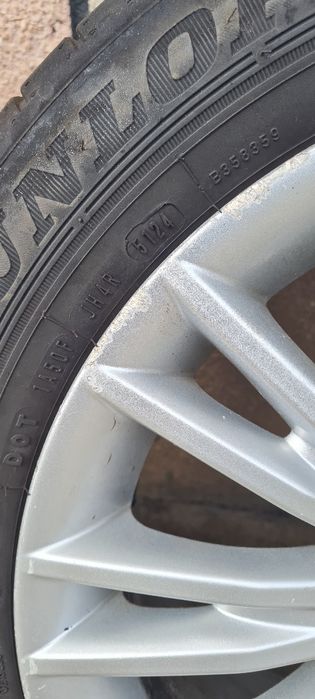 Vând set 4 jante originale Fiat Bravo 2 R16 cu anvelope de vara