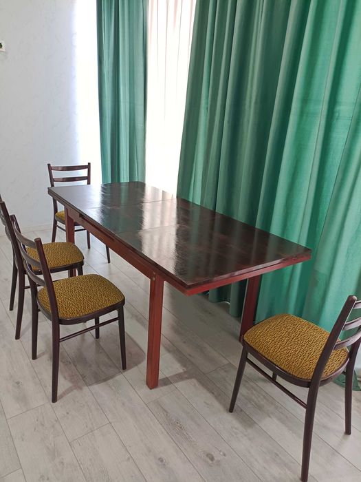 СССР дерево Стол 1 шт и стулья 6 шт