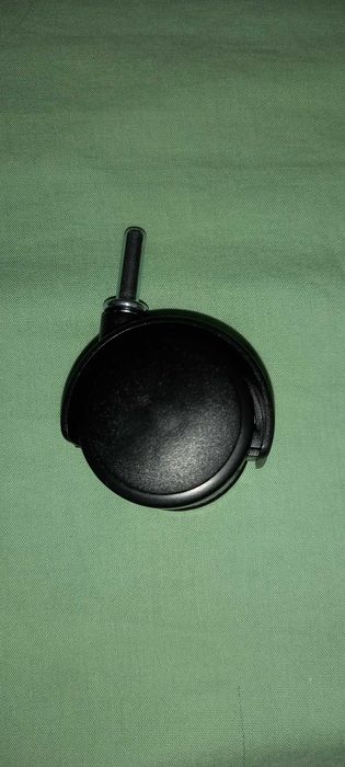 Set 4 roti pivotante 40mm, culoare negru