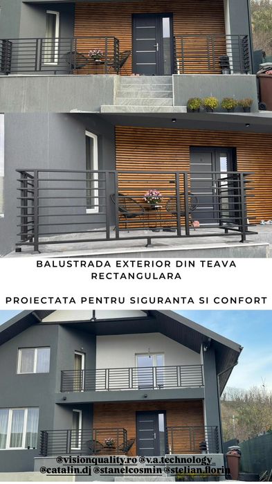 Porți, garduri metalice, balustrade interioare la comanda