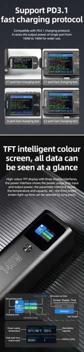 Hoco Q17 PD 140W Power Bank 25000mAh For Laptop/Macbook/Ultrabook