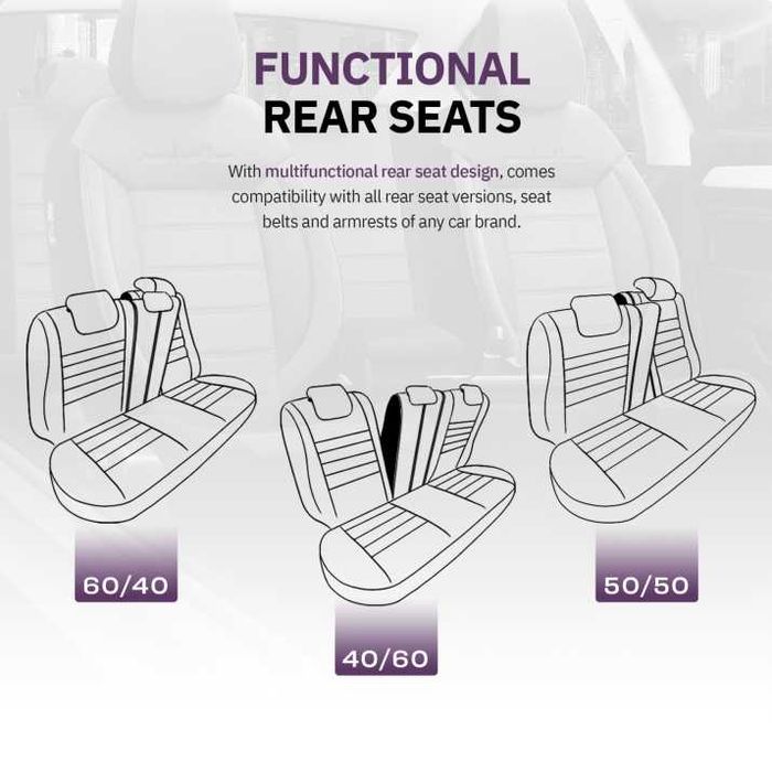 Луксозна Тапицерия OTOM текстил с еко кожа COMFORT LINE Design – Сиво-Черна със сив шев