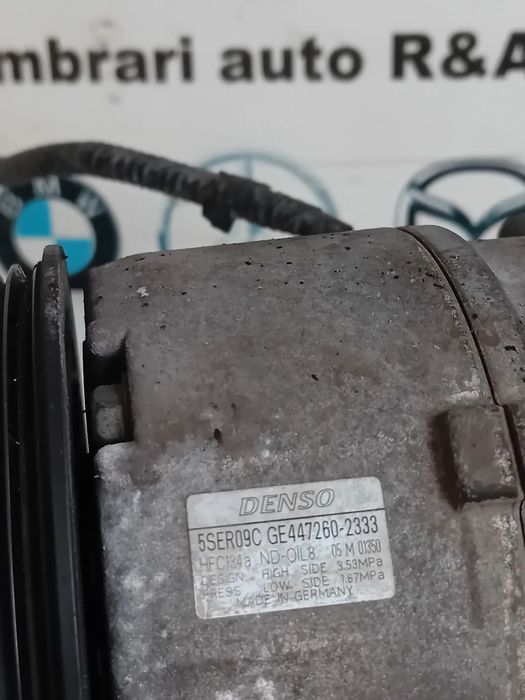 Compresor Clima AC Toyota Yaris Auris Corolla Verso 1.4 Diesel Motor 1ND 1-ND 1ND-TV EU5 447260-2333