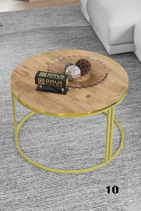 Кръгла масичка за кафе / Холна масичка - 12 цвята