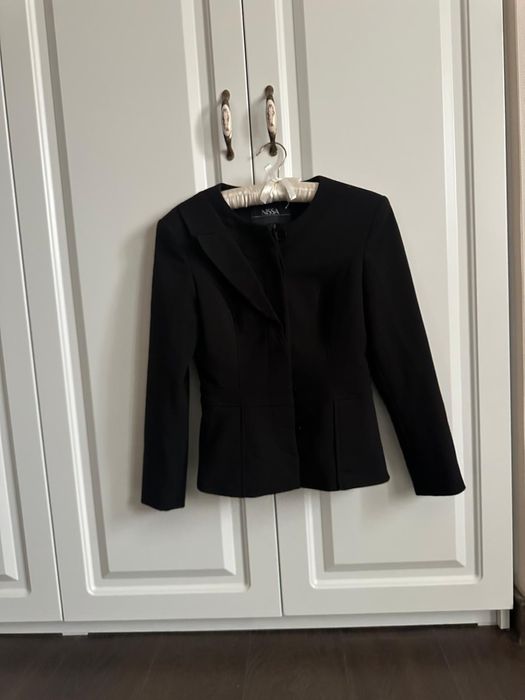 Sacou , negru , Nissa , clasic , masura S