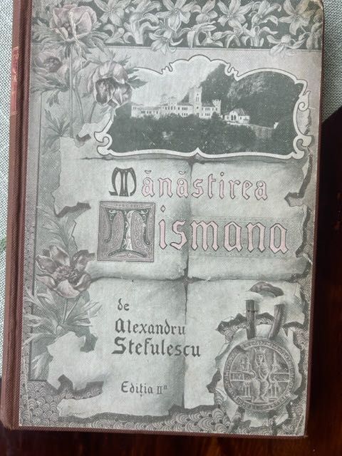 Dedicatie Stefulescu catre  V.A.Nasturel pe Manastirea Tismana 1903