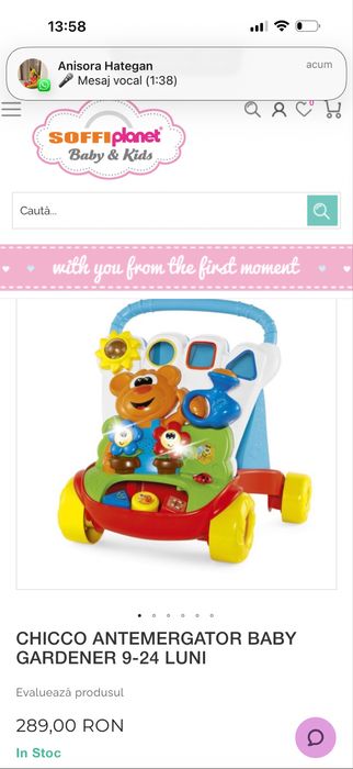 Vand antemergator chicco