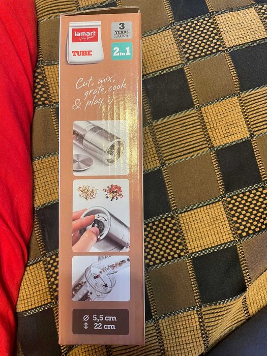 Râșniță dublă Lamart LT7014 inox NOUĂ în cutie