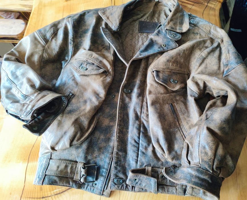 Винтидж Рокерия cafe racer Rogue  Camel  кожени якета пилотско рокерск