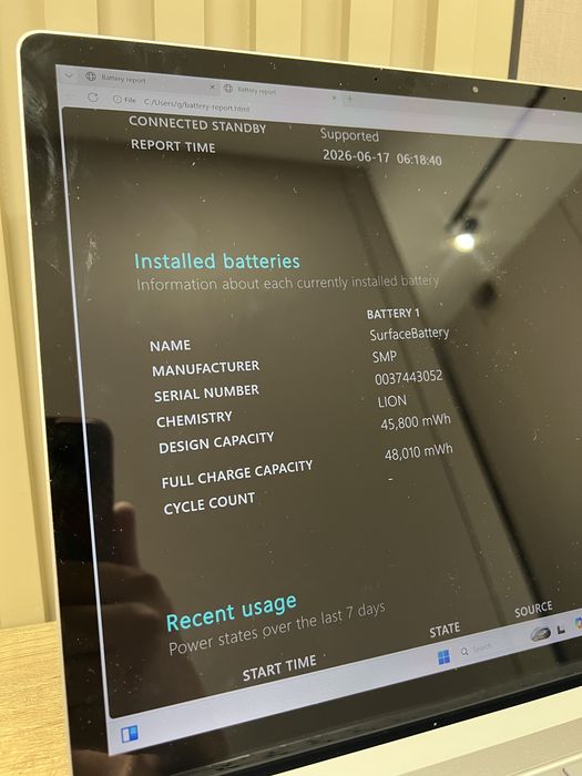 Surface laptop 4 15 ноутбук метал i7 - 11gen 8gb 256 ssd акб 1 цикл